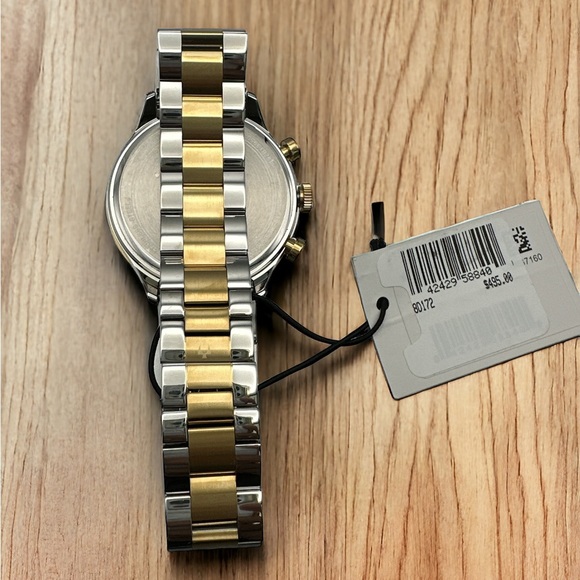 Bulova Classic Mens Chronograph Diamond Accent Two Tone Stainless Steel 98D172 - Picture 6 of 8